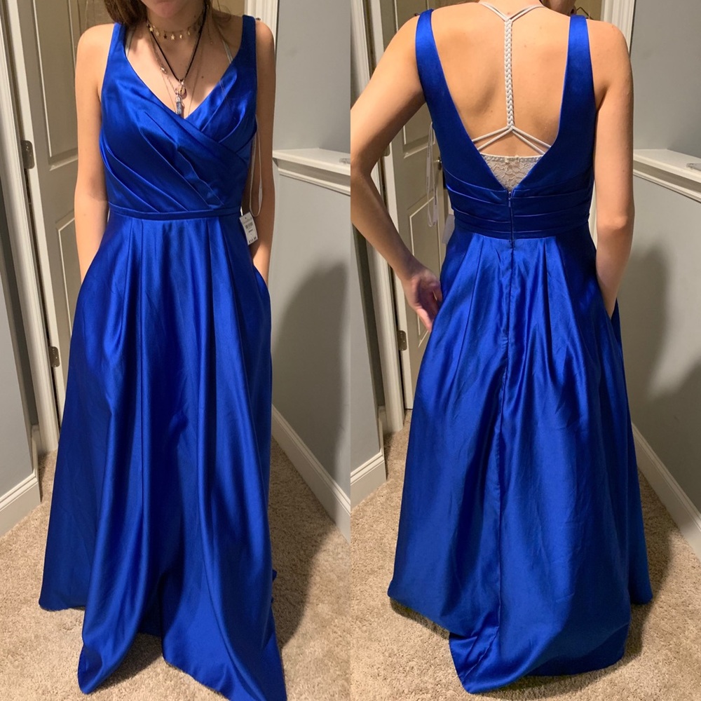 Royal Blue David’s Bridal Dress